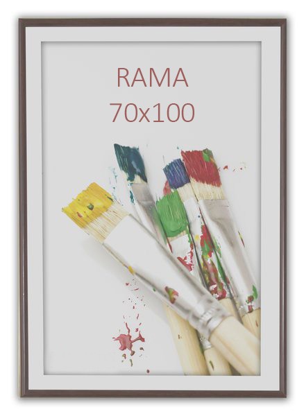 Rama foto Painting, format 70x100 cm, fixare perete, maro inchis - imagine 6